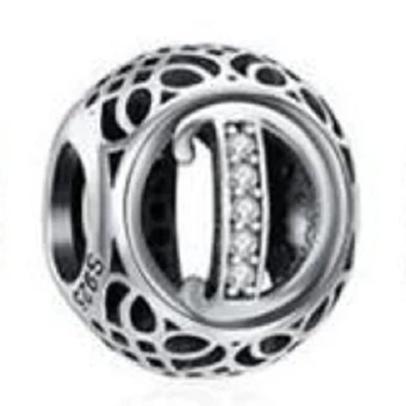 Pandora Initial Alphabet Character Letter D Charm - Picture 1 of 2